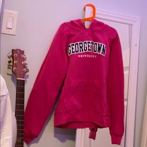 Pink georgetown hoodie